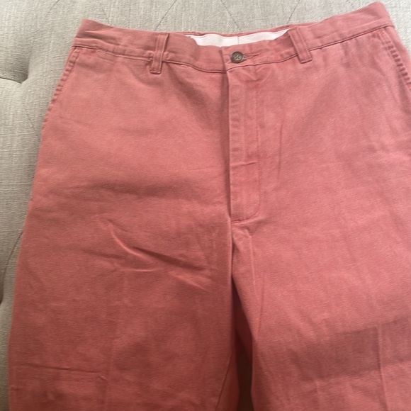 Preppy plain front pants in faded red by country club prep faded will continue. - Picture 3 of 6